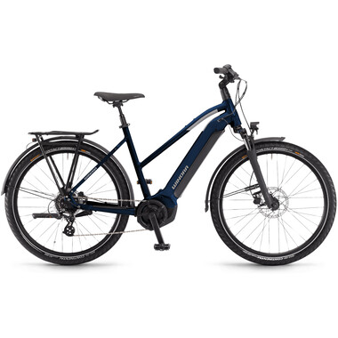 Bicicletta da Trekking Elettrica WINORA YUCATAN 8 TRAPEZ Blu 2023 0